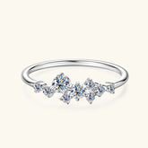 Moissanite Diamond Rings for Women – 925 Sterling Silver, 3mm 2.5mm 1.8mm 1.6mm