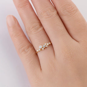 Moissanite Diamond Rings for Women – 925 Sterling Silver, 3mm 2.5mm 1.8mm 1.6mm