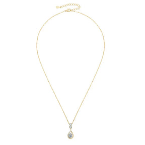 Moissanite Waterdrop Pendant Necklace 1.20CT – 925 Sterling Silver, Elegant Women's Jewelry Gift for Wedding & Christmas